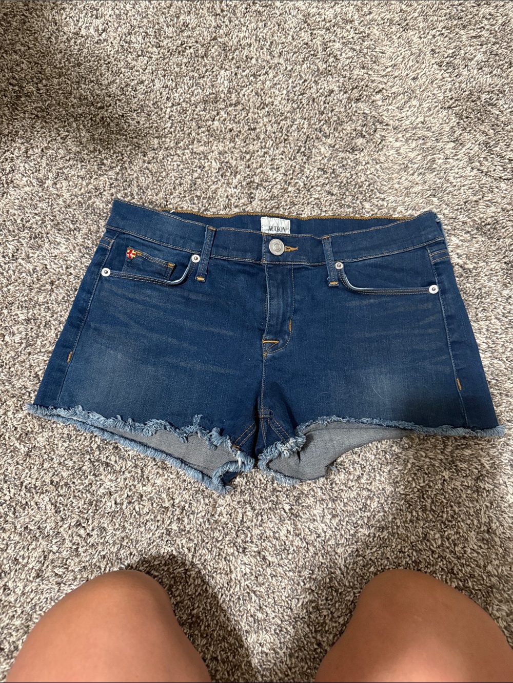 Hudson Amber Shorts Dark Denim